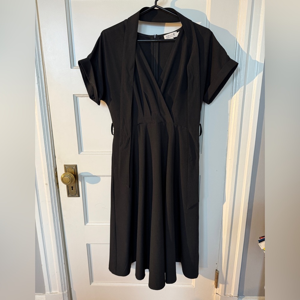 Elegant Black Wrap Dress